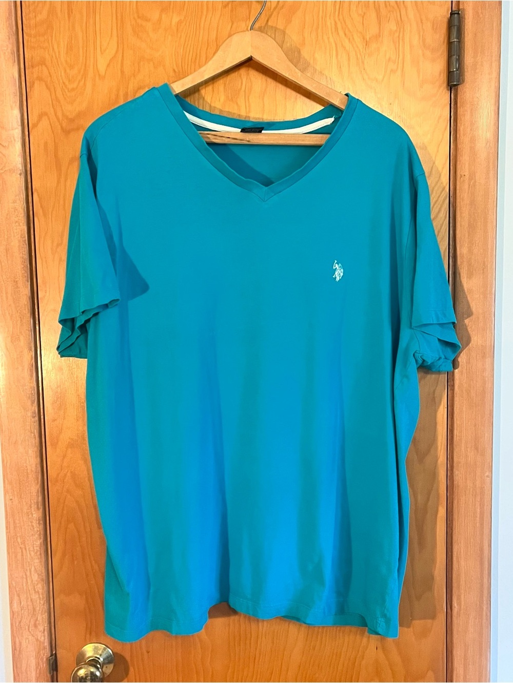 Polo Ralph Lauren Men’s Aqua V-Neck T-Shirt Size XXL